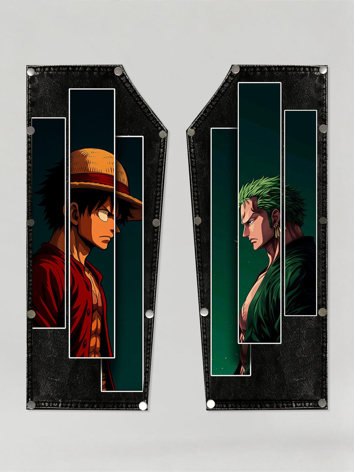 Anime Luffy vs Zoro Snap-On Patches