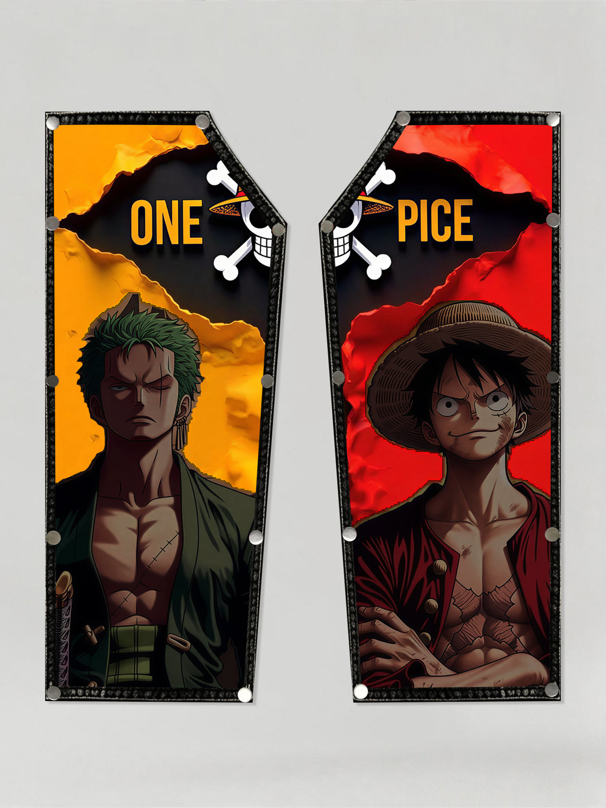 Anime One Piece skull Snap-On Patches