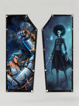 Franky Steel arm vs Brook Skull Patches