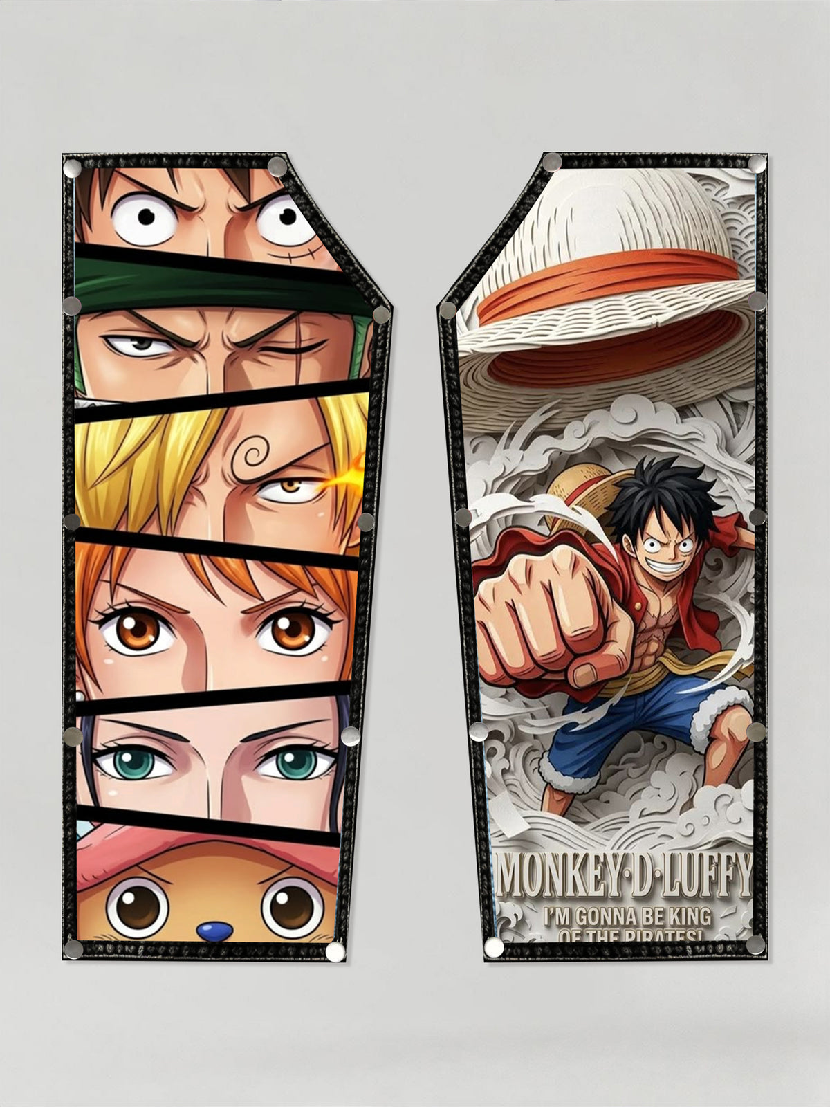 One Piece Anime Cotton Fabric Snap-on Patches