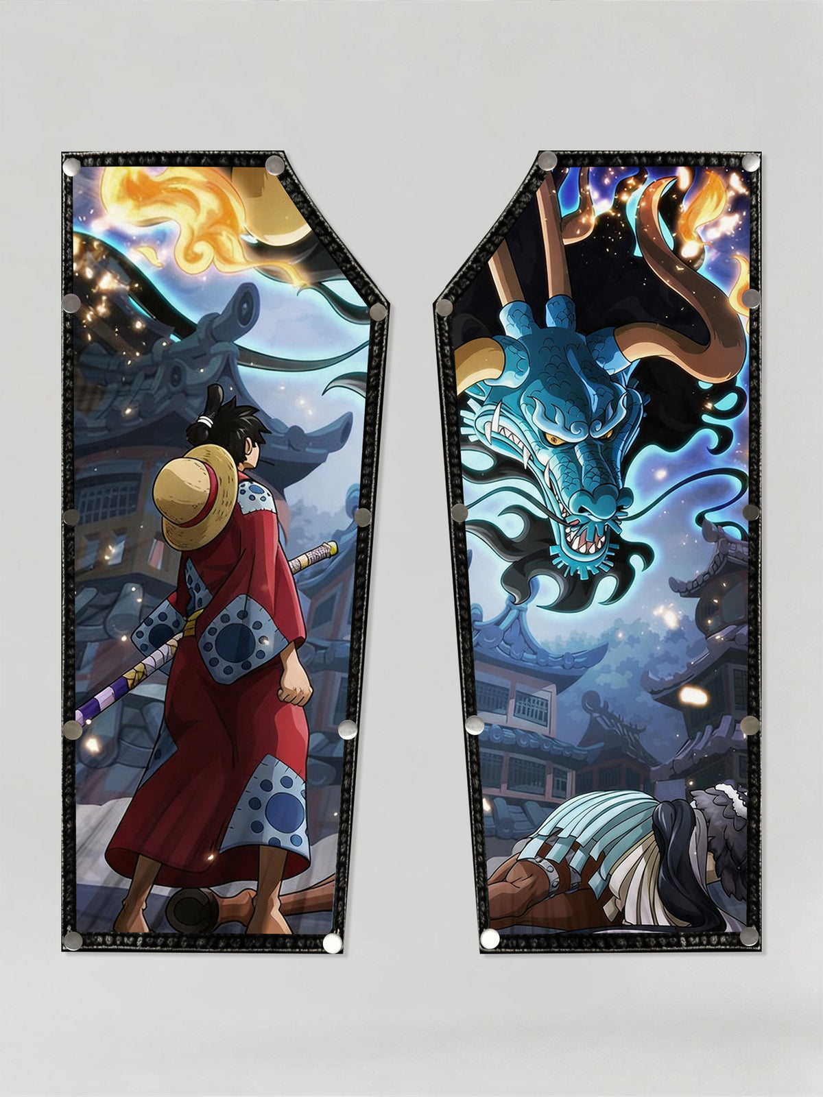 Luffy & Kaido (Dragon Form) snap-on Patches