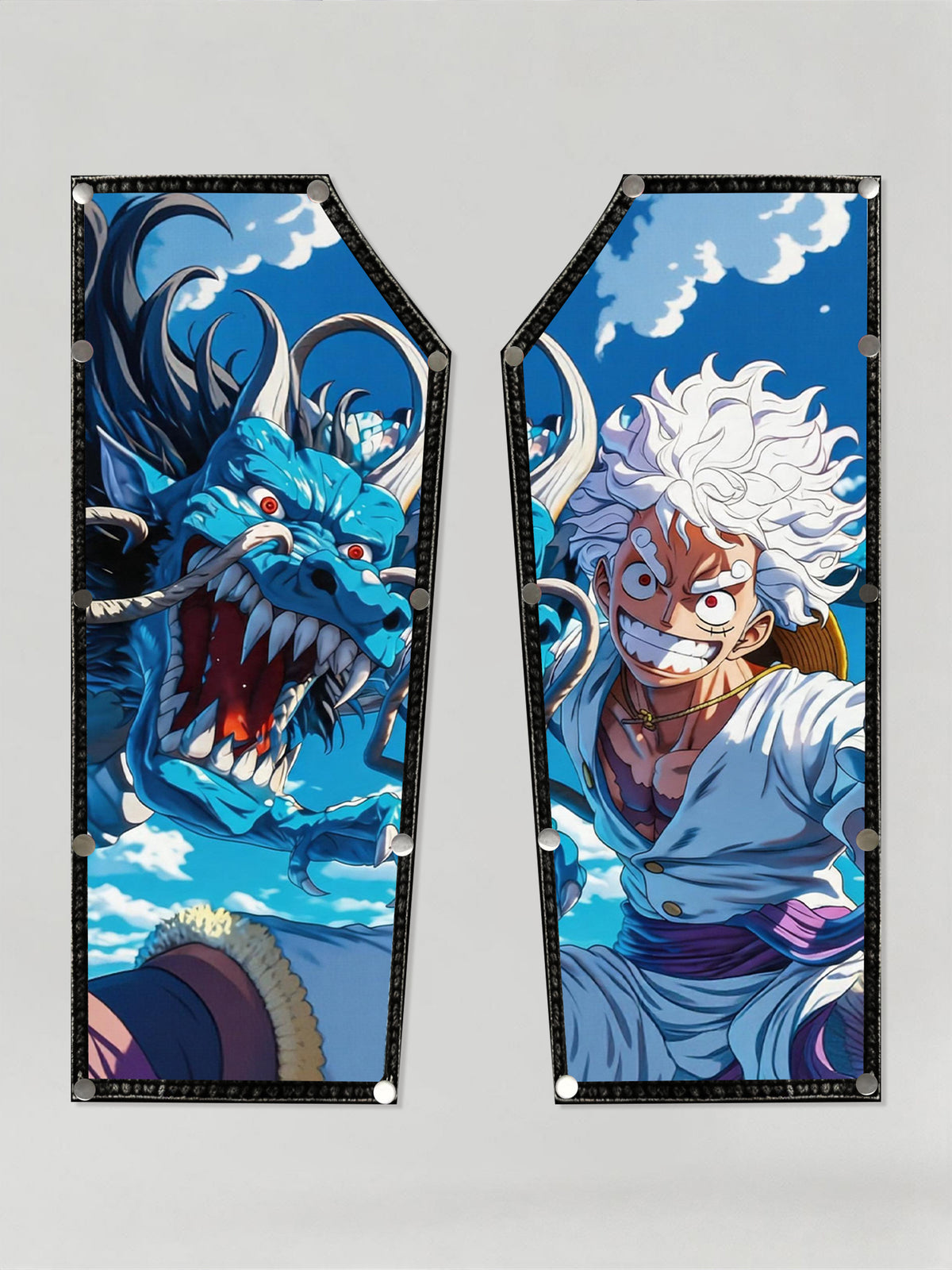 Gear 5 Luffy & Kaido Dragon snap-on Patches