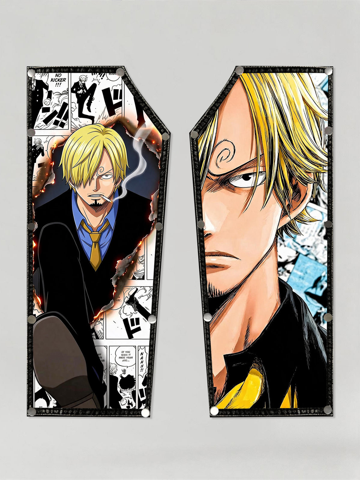 One Piece Anime Sanji Snap-on Patches