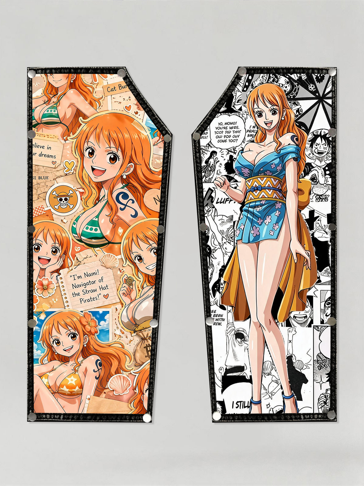 Anime One Piece Sexy Nami Snap-on Patches