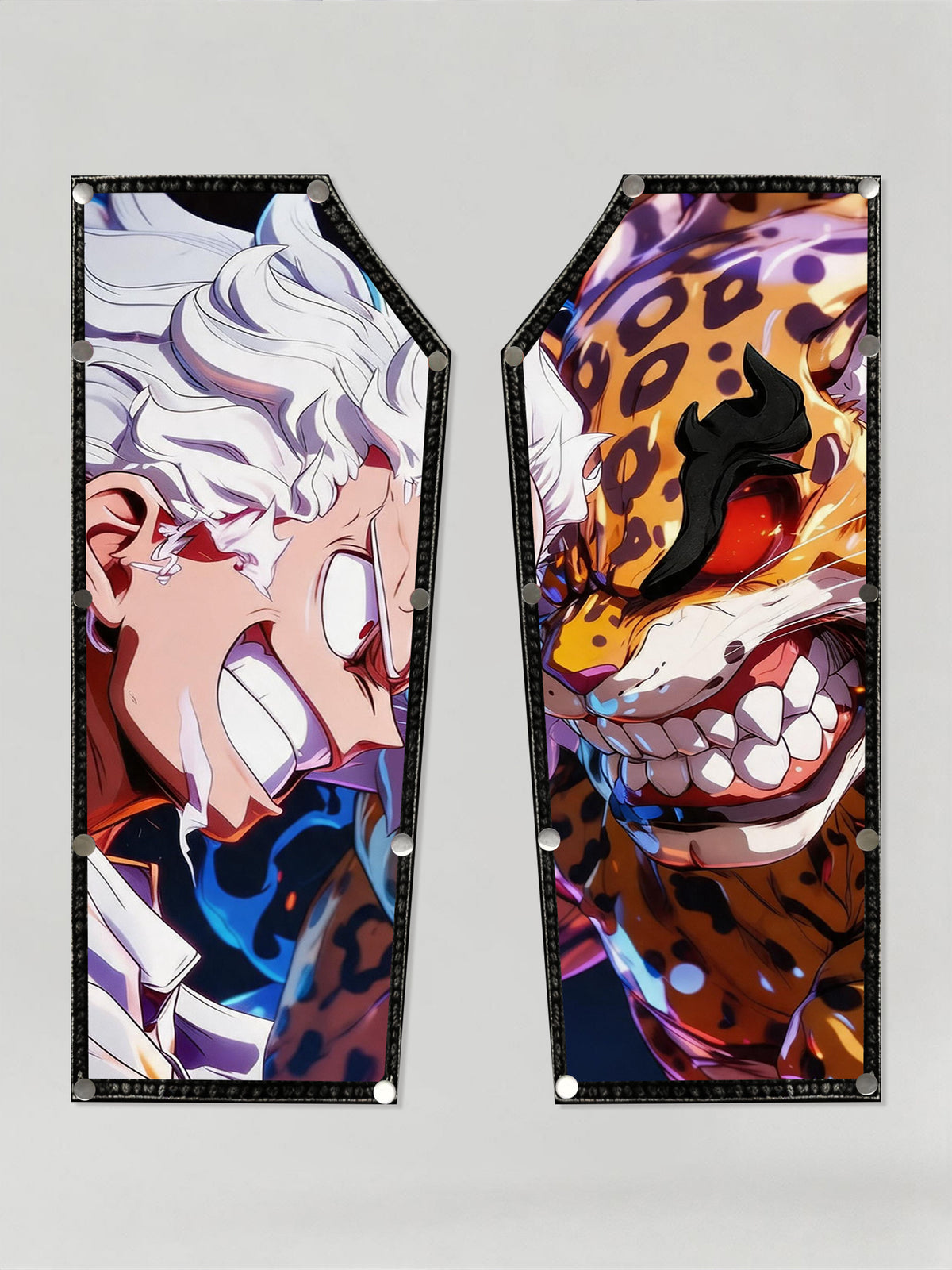 One Piece Anime Gear 5 Luffy & Rob Rucci Patches