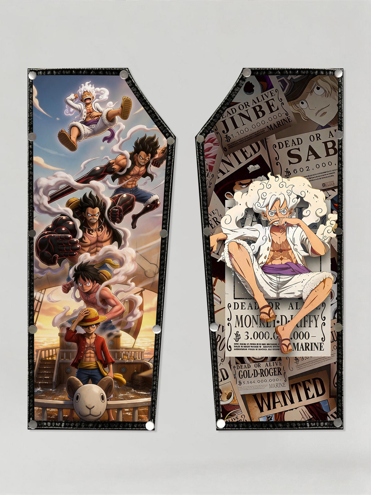 One Piece Luffy's Evolution snap-on cotton Patches