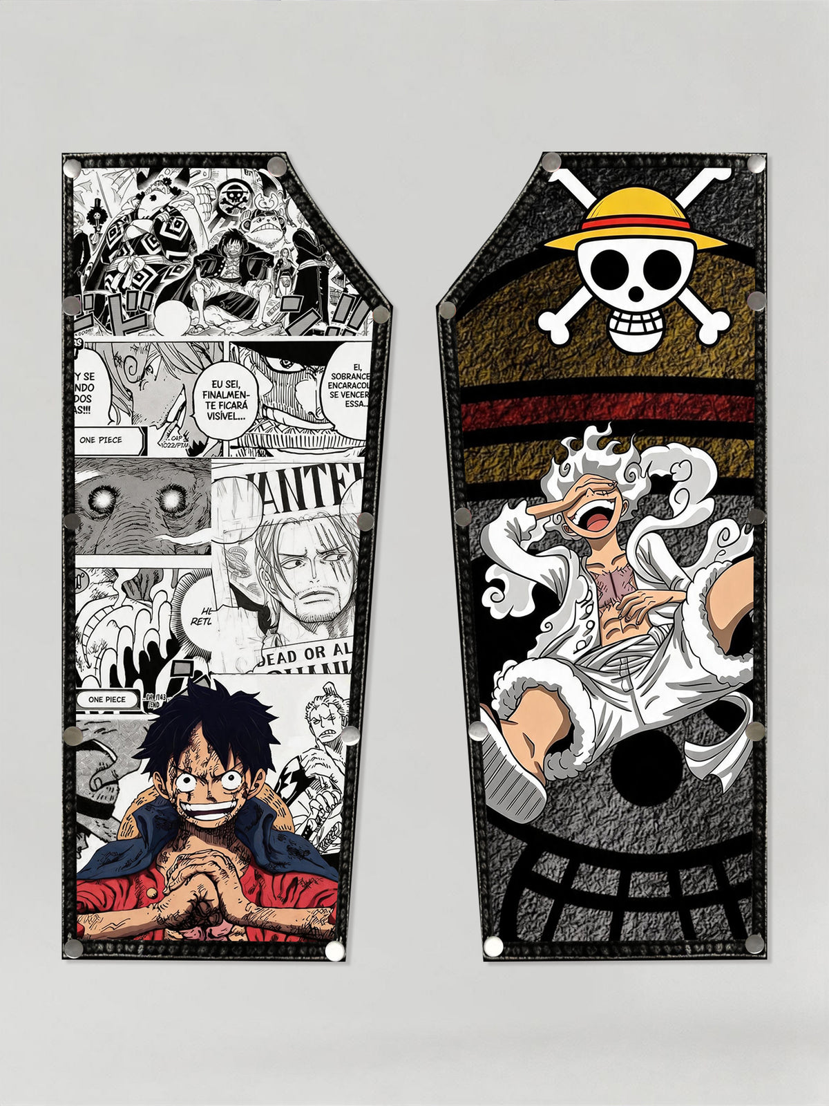 One Piece Luffy Gear 5 Black/White comics Patches
