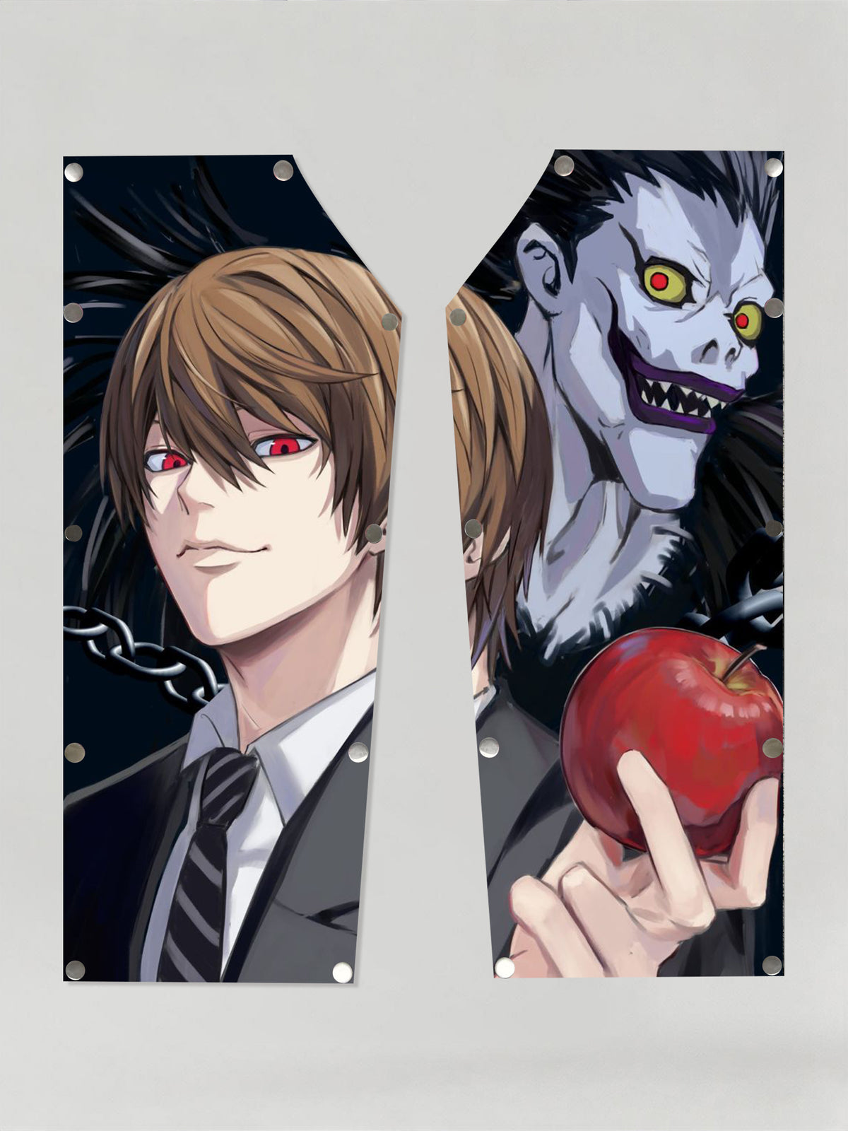 Anime Yagami Light & Ryuk Snap-on Patches