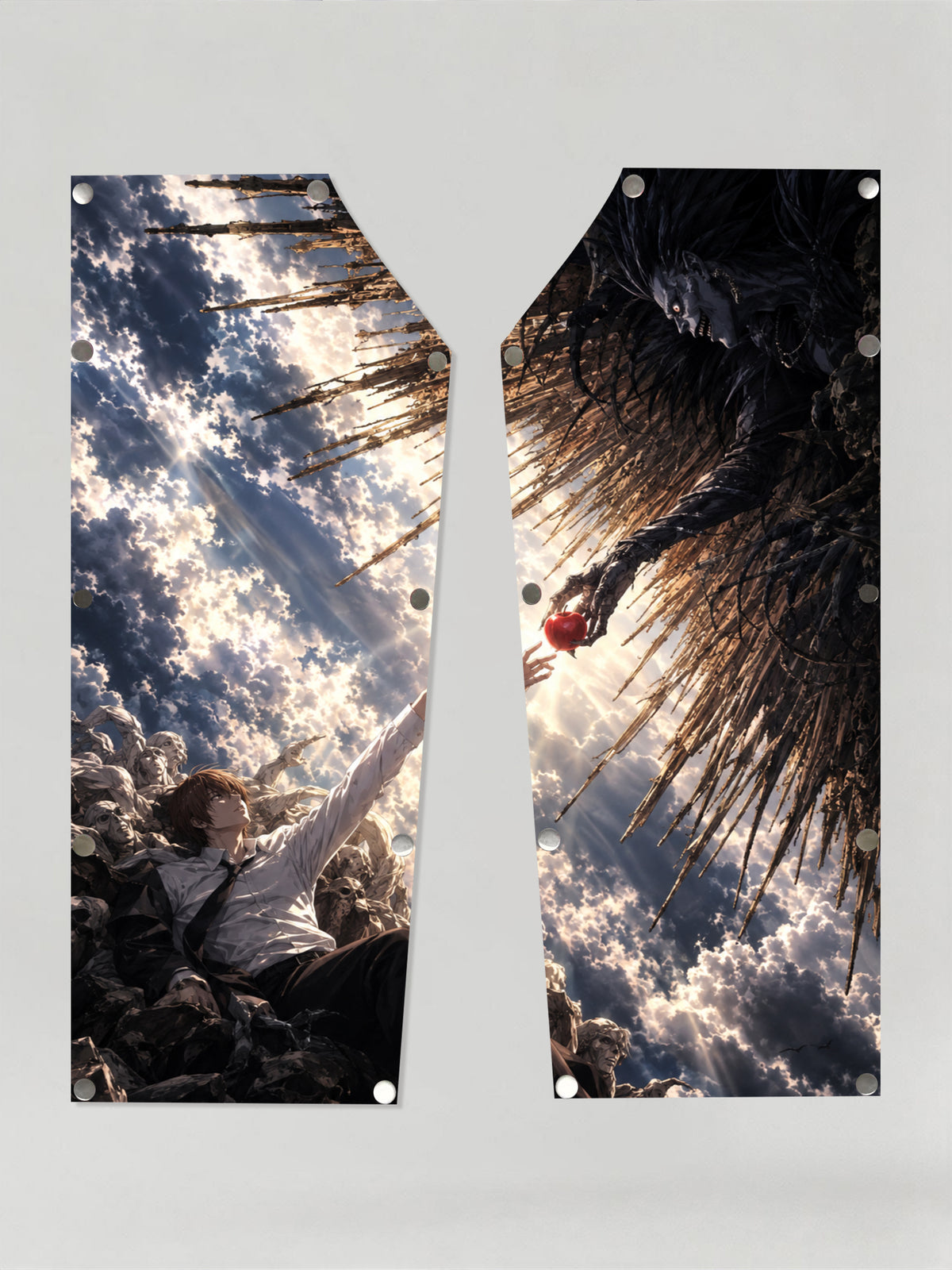 Light Yagami & Ryuk Anime Snap-on Patches