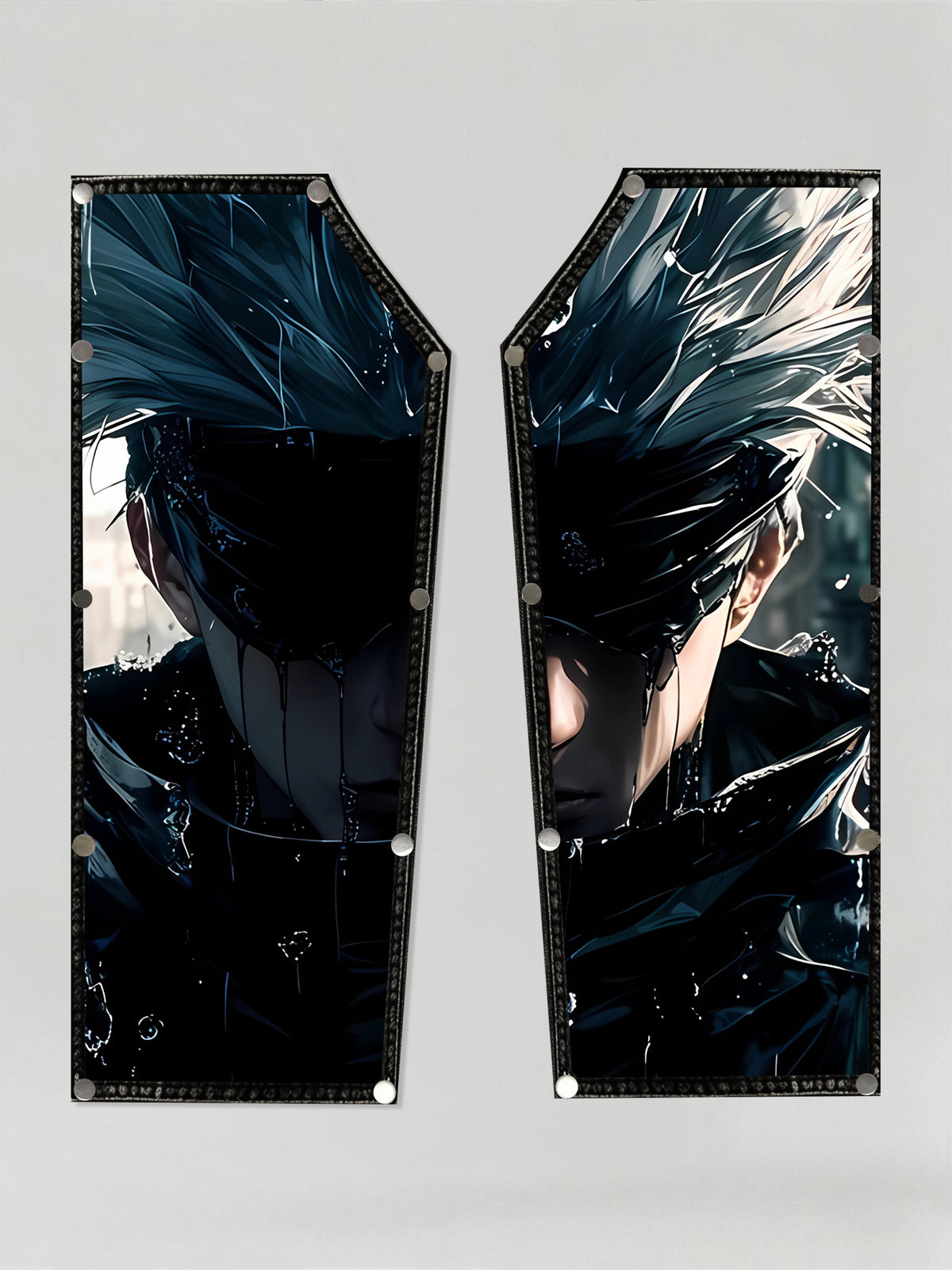 Anime Jujutsu Kaisen Gojo Satoru Dark Style Patches