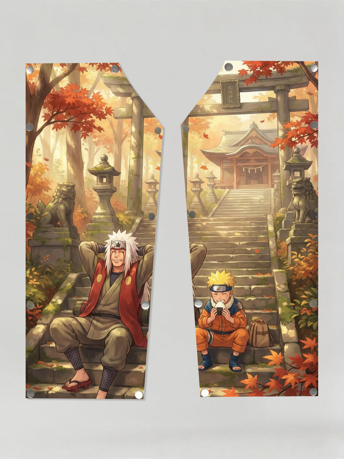 Naruto Uzumaki & Jiraiya Anime Cotton Patches