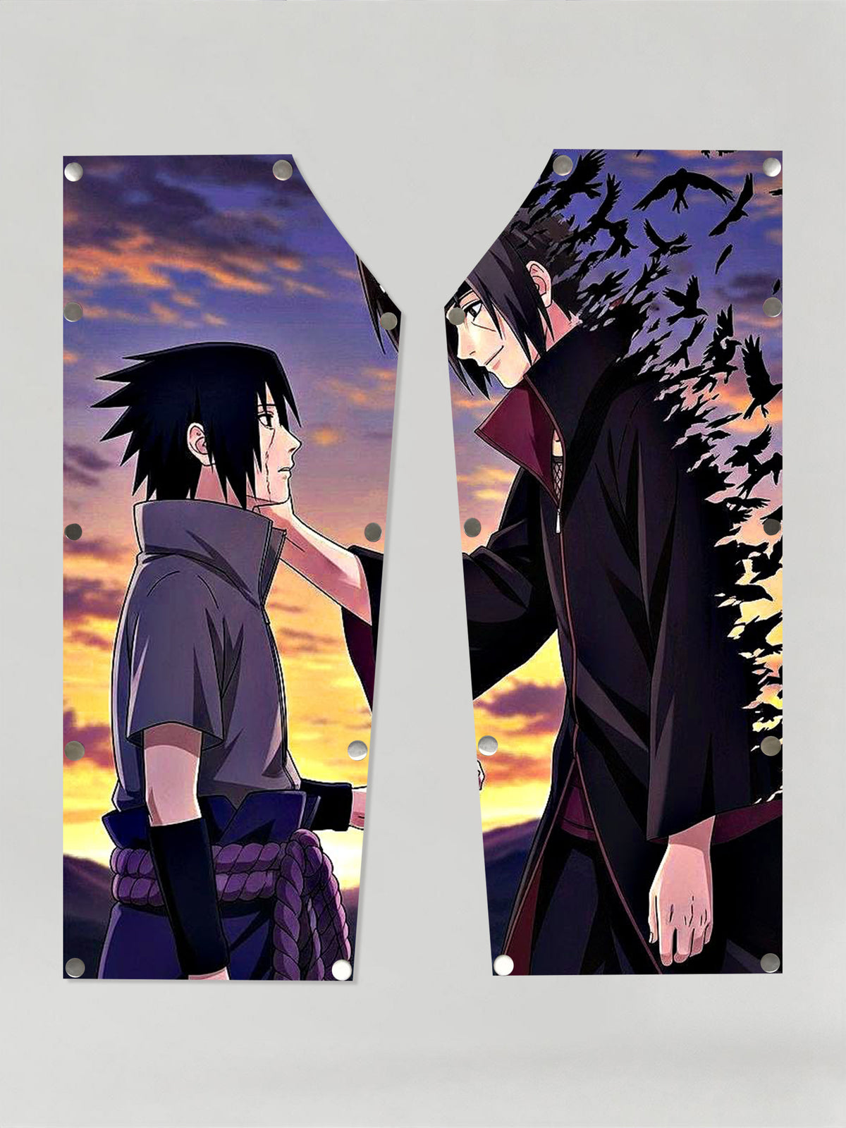 Anime Naruto Itachi & Sasuke Snap-on Patches