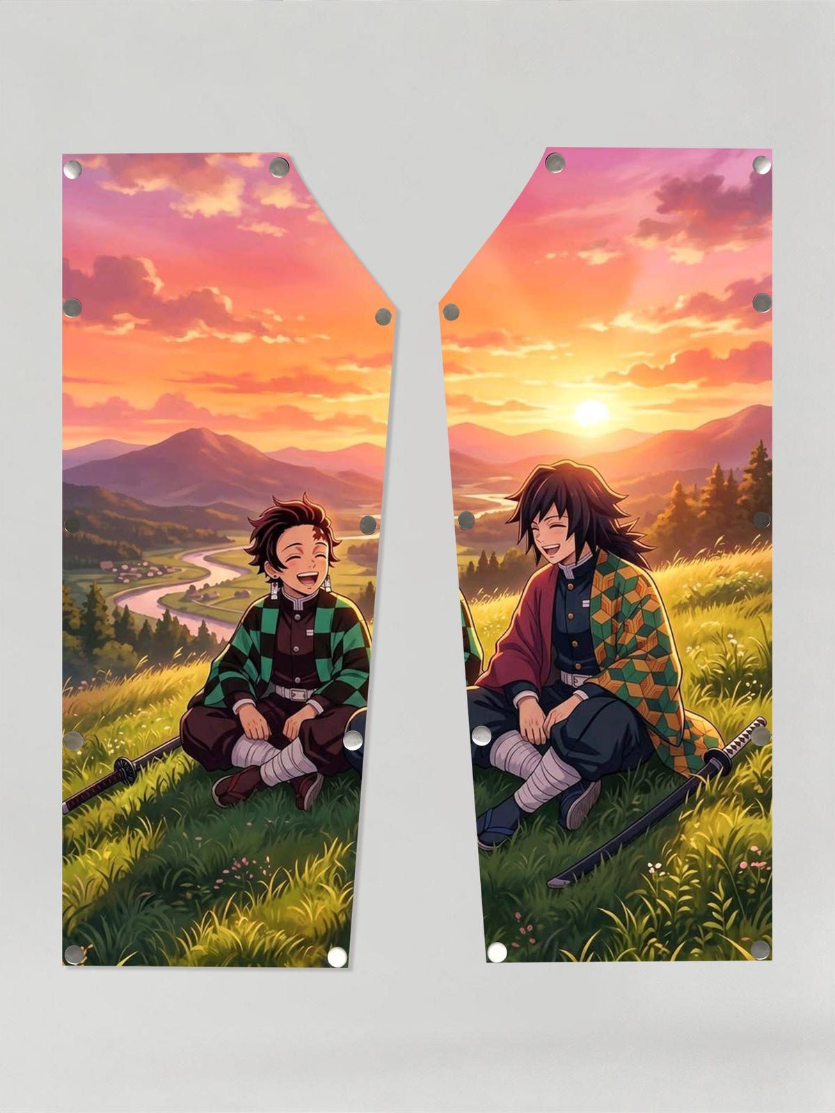 Demon Slayer Tanjiro Kamado & Giyu Tomioka Patch
