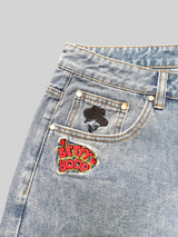 Girls Embroidery Baggy Jorts