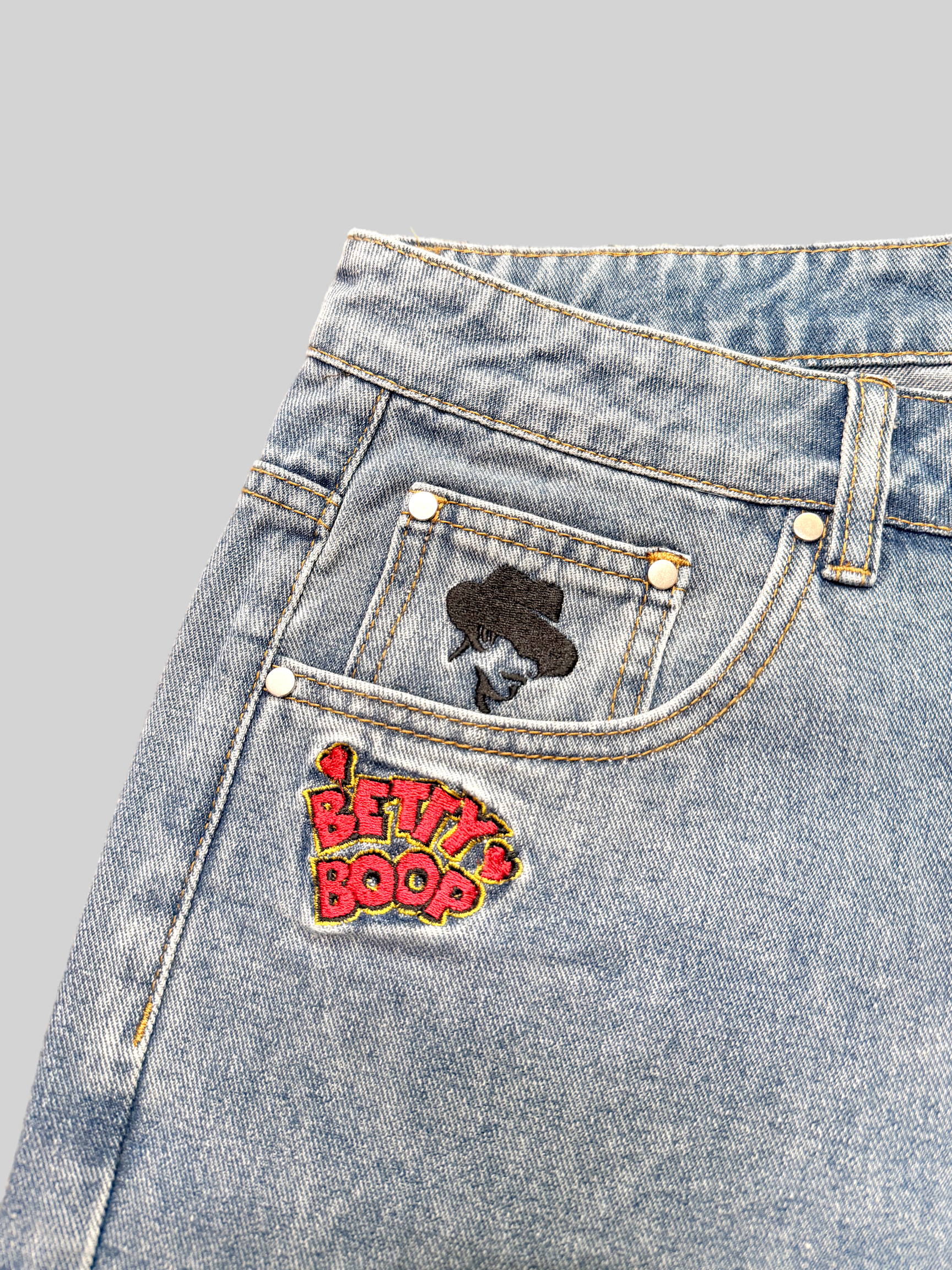 Girls Embroidery Baggy Jorts