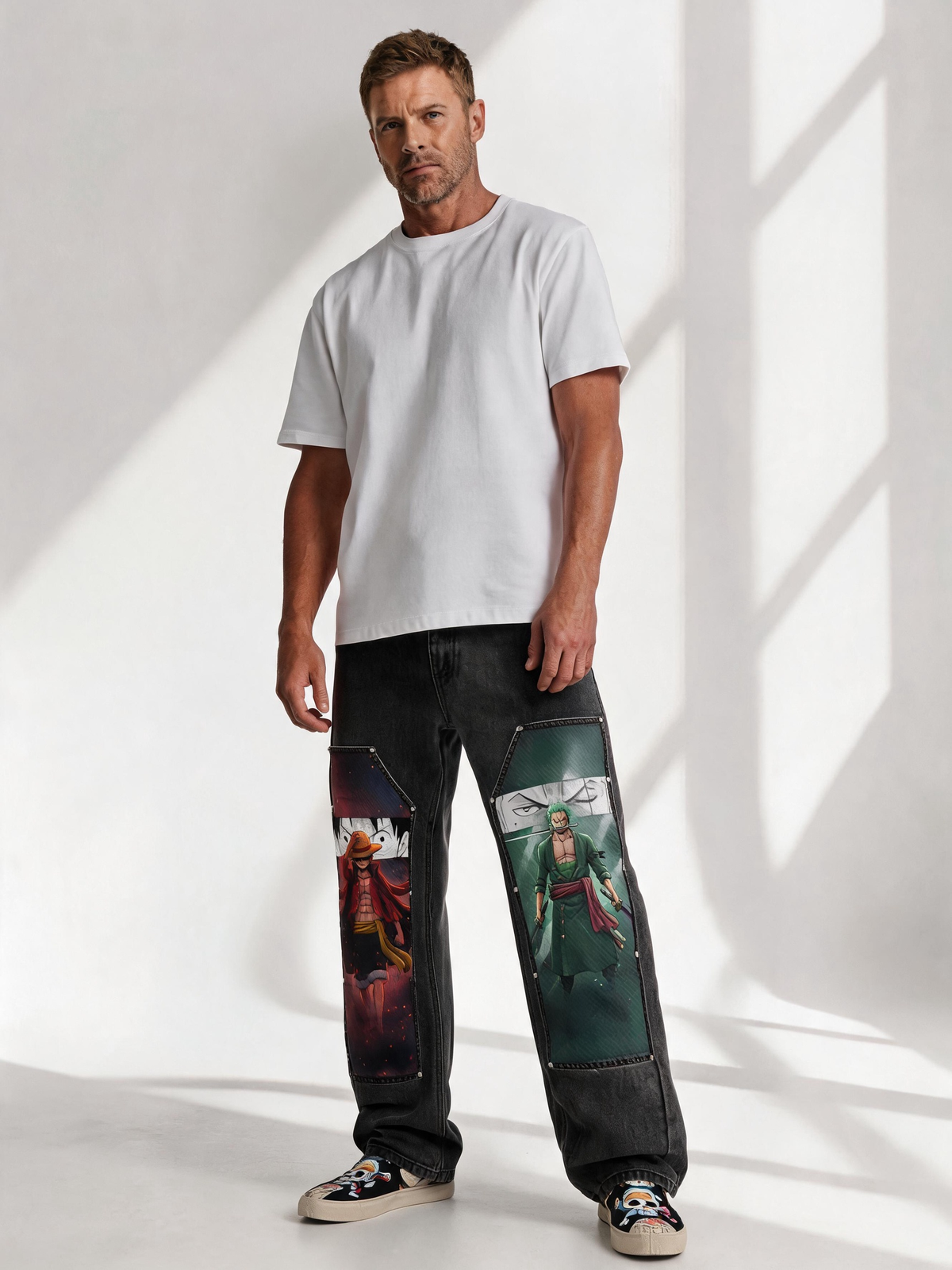 D. Luffy & Zoro Denim Jeans