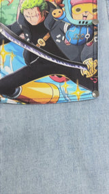 One Piece Anime Bootcut Flare Jeans