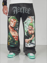 Roronoa Zoro snap-on patch Denim